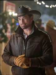 A Royal Montana Christmas Warren Christie Leather Jacket