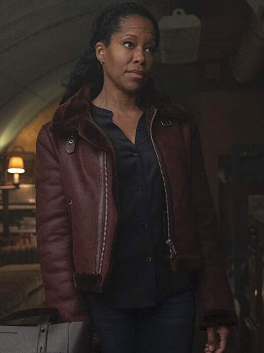 Watchmen Regina King Brown  Jacket