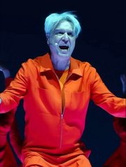Coachella 2026 David-Byrne Orange Jacket