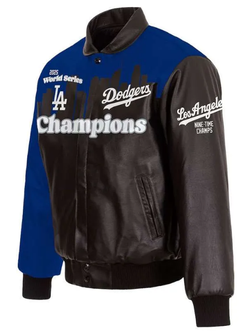 LA Dodgers Champions 2025 Leather Jacket