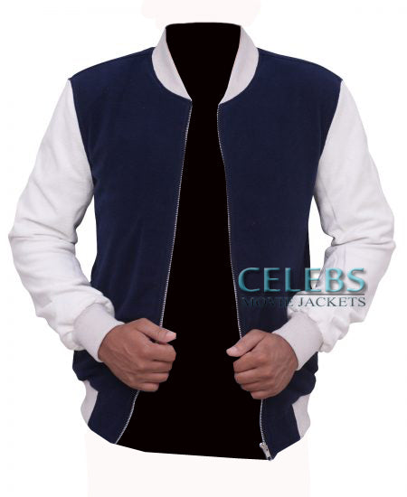 Ansel Elgort Baby Driver Varsity Bomber Jacket