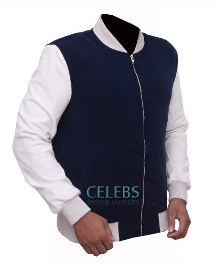 Ansel Elgort Baby Driver Varsity Bomber Jacket