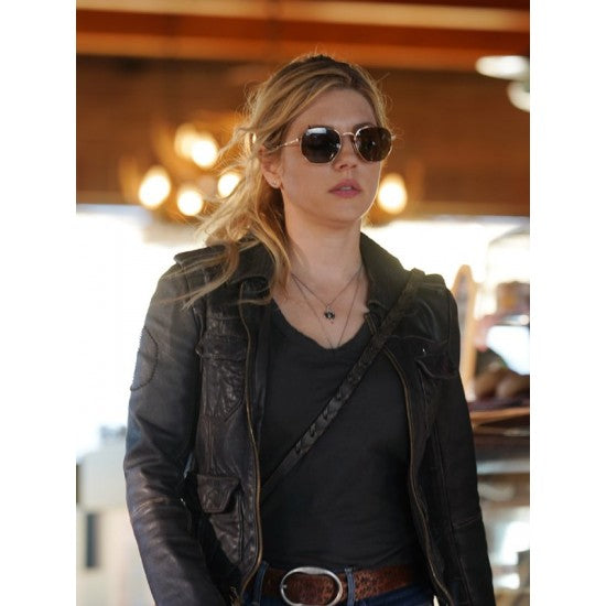 Big Sky Jenny Hoyt Leather Black Jacket