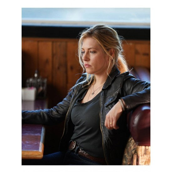 Big Sky Jenny Hoyt Leather Black Jacket