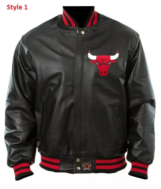 Vintage Chicago Bulls Leather Jacket