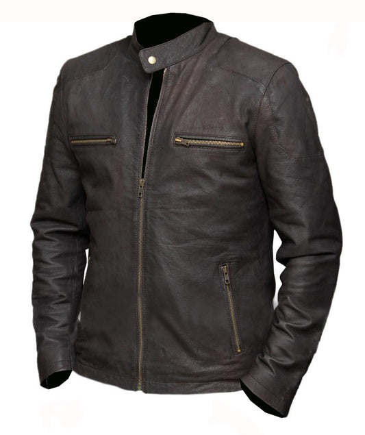 Civil War Steve Rogers Brown Leather Jacket