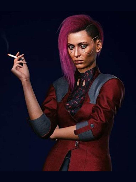 Cyberpunk 2077 V Female Maroon Jacket