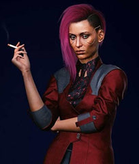 Cyberpunk 2077 V Female Maroon Jacket