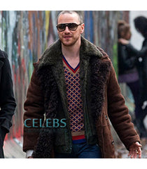 Atomic Blonde James McAvoy Shearling Coat