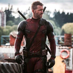 Ryan Reynolds Deadpool 2 Motorcycle Red and Black Jacket
