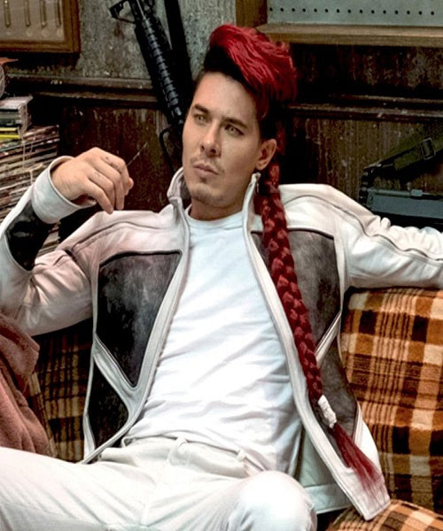 Lewis Tan Deadpool 2 Shatterstar Leather Jacket