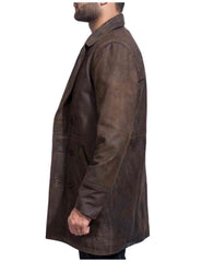 John Hurt War Doctor Who Brown Leather Coat