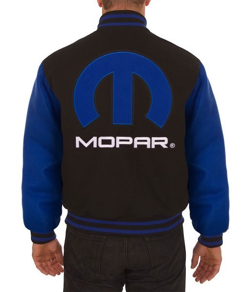 Dodge Mopar Royal Blue and Black Varsity Jacket