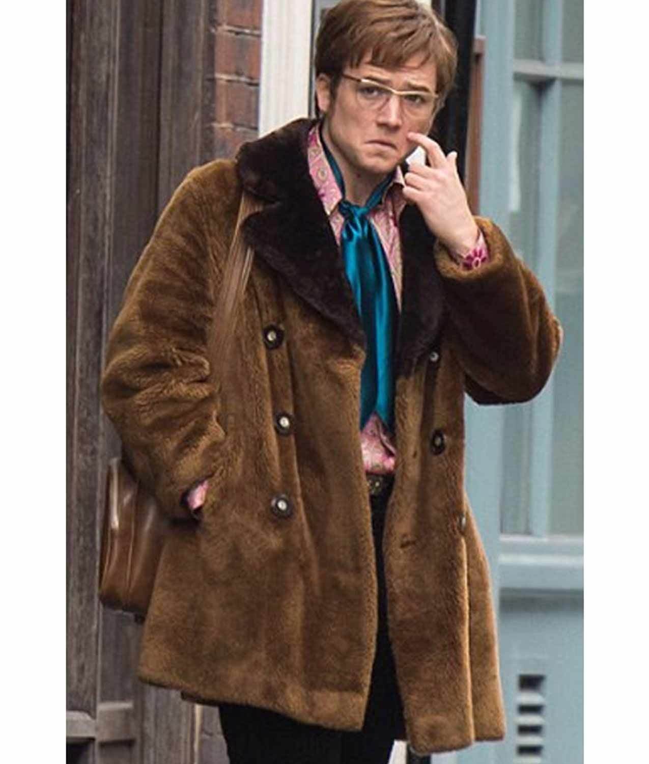 Taron Egerton Rocketman Elton John Fur Coat
