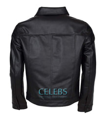 King Of Rock Elvis Presley Black Leather Jacket