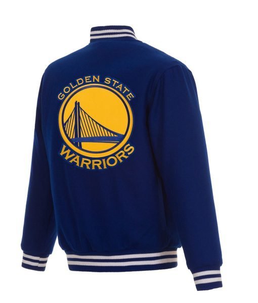 Golden State Warriors Varsity Royal Blue Wool Jacket