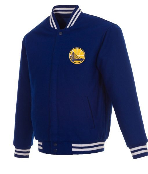 Golden State Warriors Varsity Royal Blue Wool Jacket