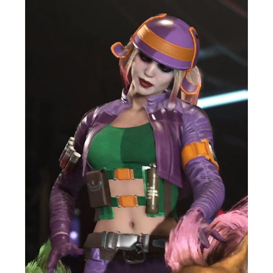 Injustice 2 Game Harley Quinn Purple Jacket