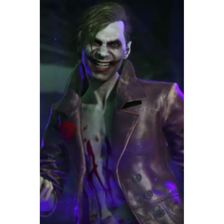 Injustice 2 Joker Leather Coat