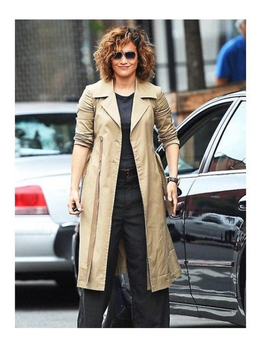 Jennifer Lopez Trench Cotton Coat