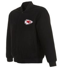 Kansas City Chiefs Varsity Black Wool Jacket