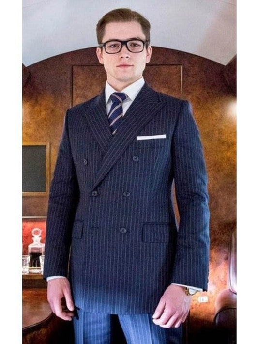 Kingsman Eggsy Double Breasted Suit