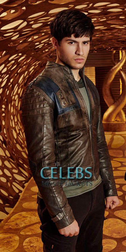 Krypton TV Series Seg-EL Camron Cuffe Leather Jacket