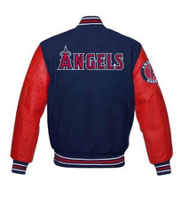 LA Angels Red and Blue Varsity Jacket