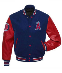 LA Angels Red and Blue Varsity Jacket