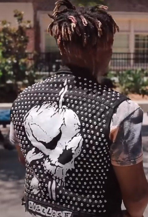 Juice Wrld Denim Vest With Studs