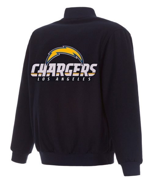 Los Angeles Chargers Varsity Navy Blue Wool Jacket