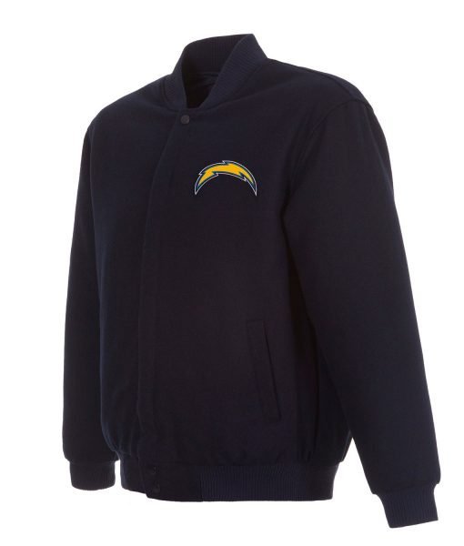 Los Angeles Chargers Varsity Navy Blue Wool Jacket