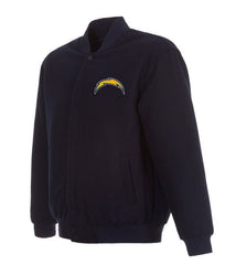 Los Angeles Chargers Varsity Navy Blue Wool Jacket
