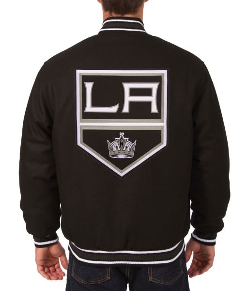 Los Angeles Kings Varsity Black Wool Jacket