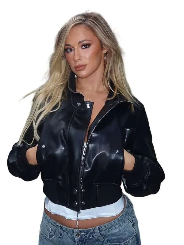 Megan Bayne London 2026 Black Leather Jacket