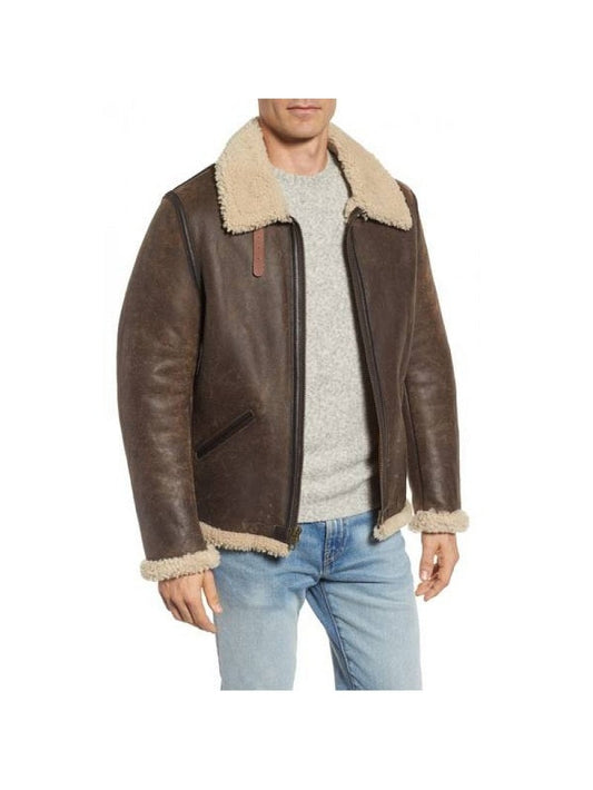 Men Winter Shearling Jacket