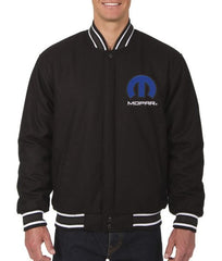 Mopar Black Wool Varsity Jacket
