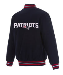 New England Patriots Varsity Navy Blue Wool Jacket