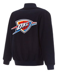 Oklahoma City Thunder Varsity Navy Blue Wool Jacket