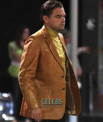 Once Upon a Time In Hollywood Leonardo DiCaprio Leather Blazer Coat