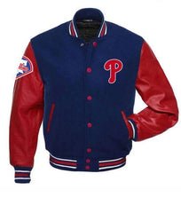 Philadelphia Phillies Red and Blue Varsity Jacket