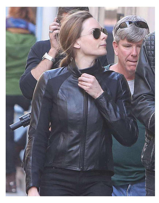 Mission Impossible 6 Rebecca Ferguson Leather Biker Jacket