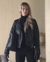Red Sparrow Jennifer Lawrence (Dominika Egorova) Black Jacket
