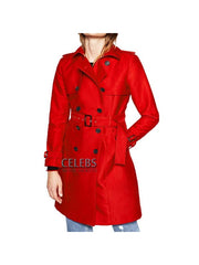 Riverdale Polly Cooper Double Breasted Red Trench Coat