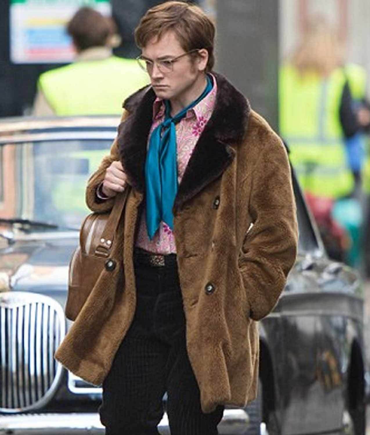 Taron Egerton Rocketman Elton John Fur Coat