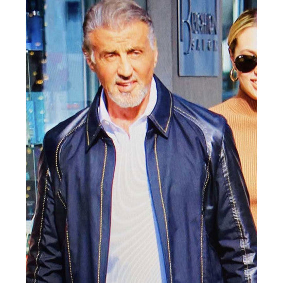 Sylvester Stallone SamarItan Blue Jacket
