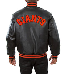 San Francisco Giants Varsity Black Leather Jacket