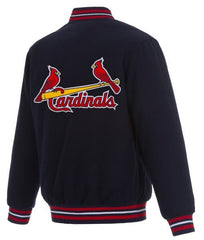 St. Louis Cardinals Varsity Navy Blue Wool Jacket