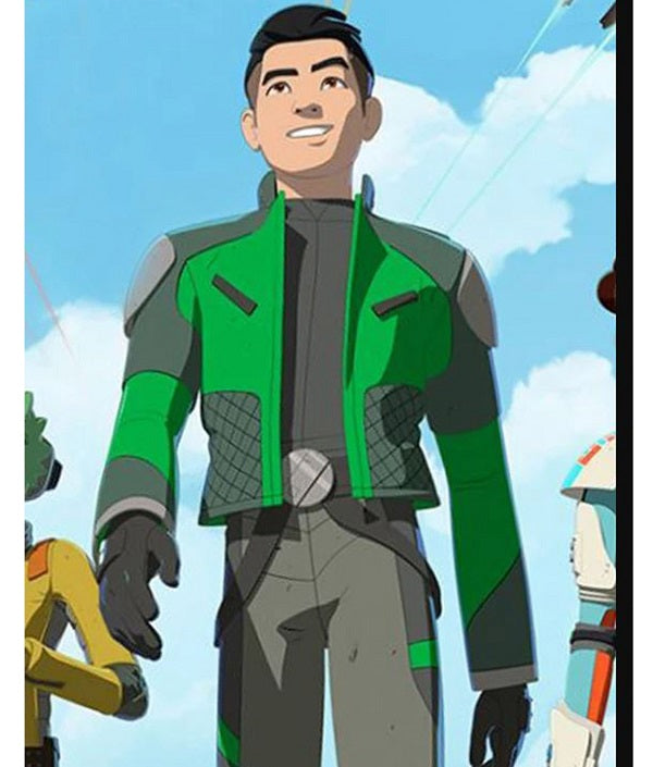 Star Wars Resistance Kazuda Xiono Green Jacket 