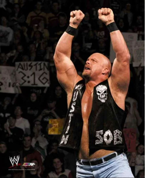 WWE Stone Cold Steve Austin 3:16 Skull Leather Vest